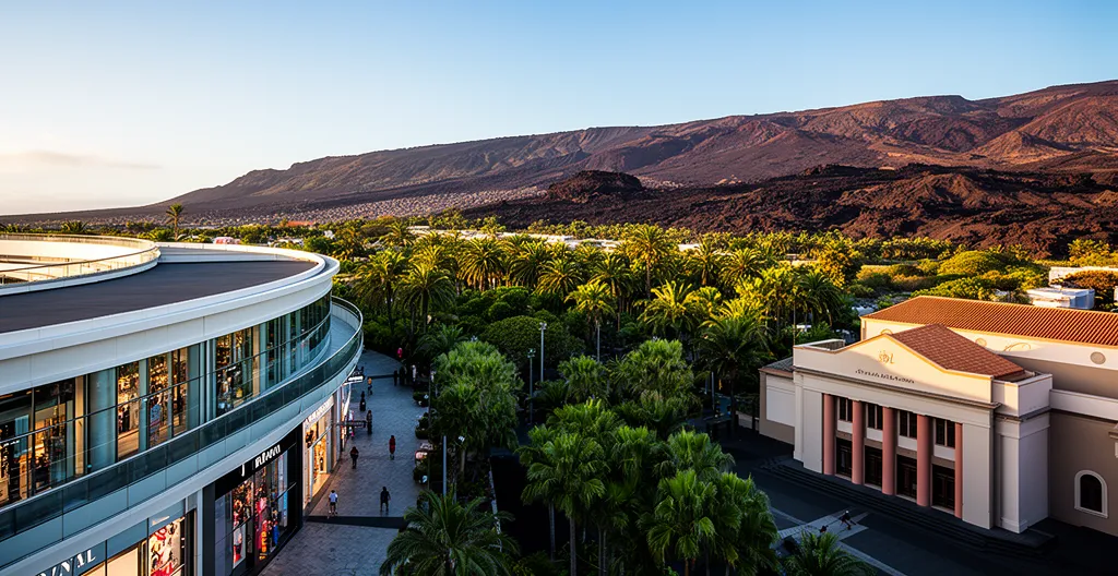 Scène de week-end à La Réunion mélangeant shopping, nature et culture