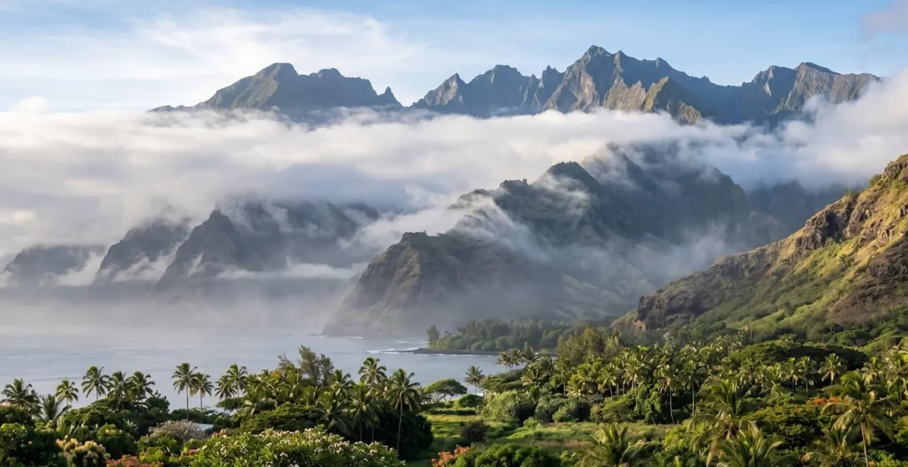 Illustration du contraste climatique entre les zones côtières et les hauteurs de La Réunion