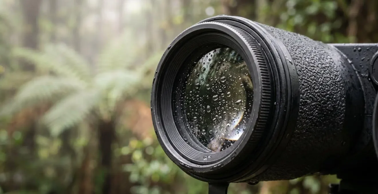 Équipement spécialisé pour l'observation ornithologique en milieu humide de montagne