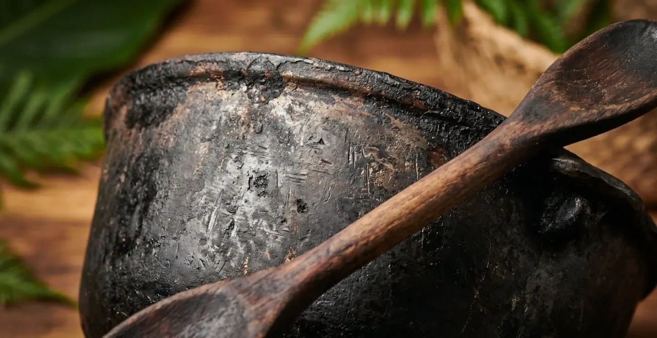 Équipement traditionnel du pique-nique réunionnais disposé sur une table en bois